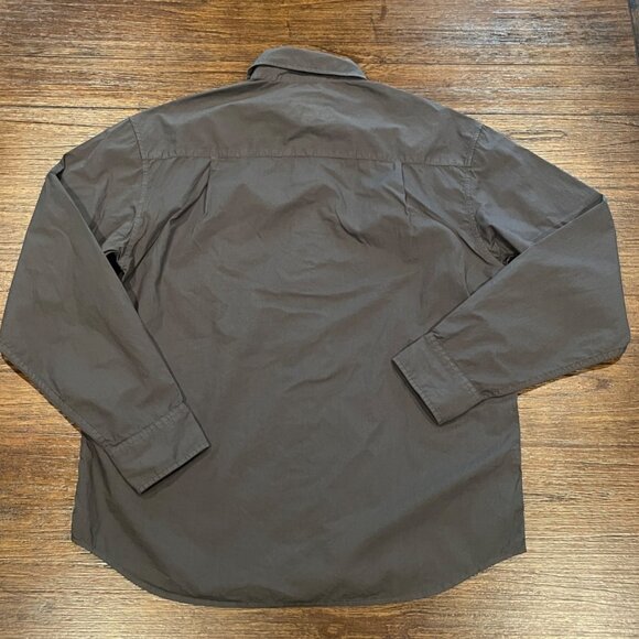 American Eagle Men's Sz S/M Charcoal Gray Relaxed Fit Shirt Lightweight - Picture 4 of 9